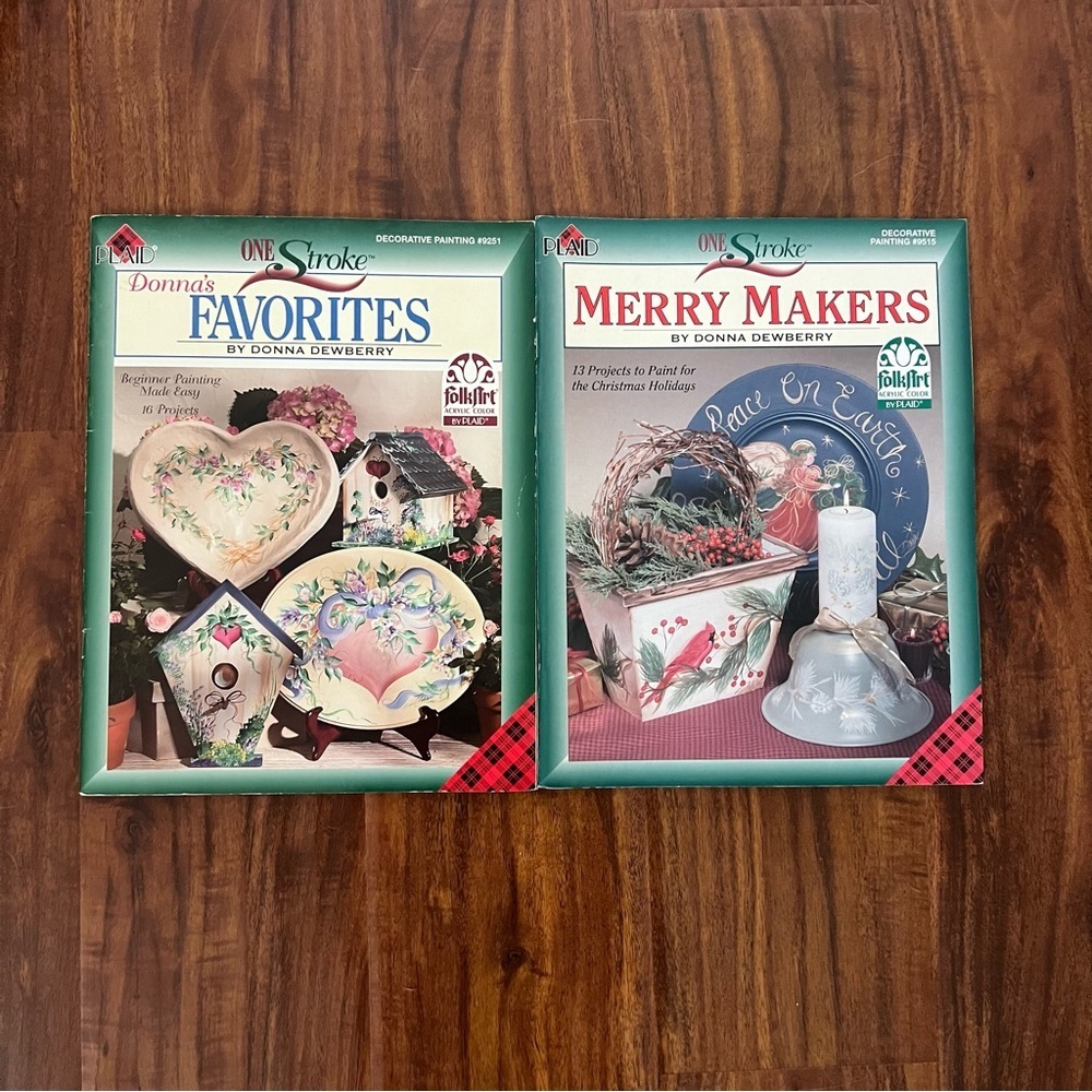 2 One Stroke by Donna Dewberry Decorative Tole Painting Books